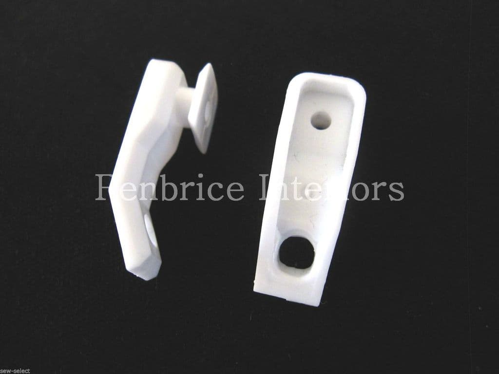 10 CURTAIN TRACK GLIDERS Integra regular double duty plain slides